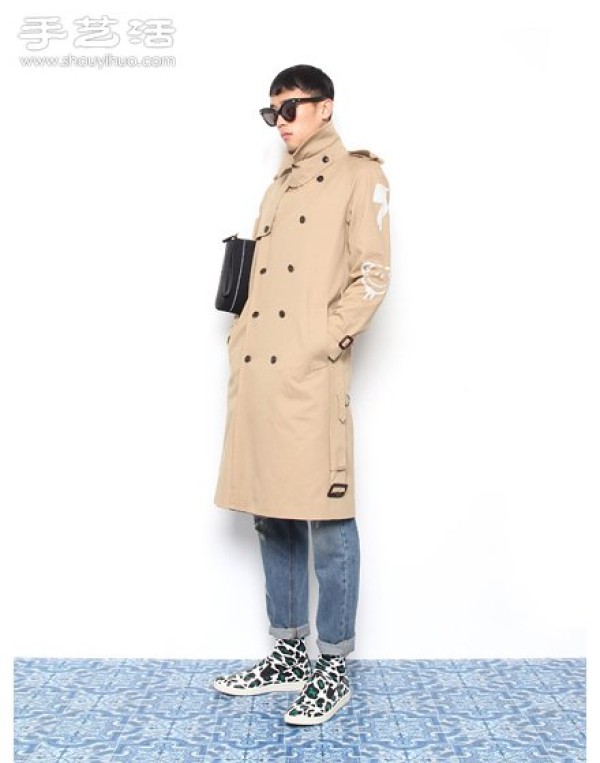 Fashionable Korean style! pushBUTTON2014 autumn and winter mens and womens clothing series