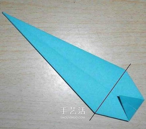 Simple swan origami method, hand-made origami beautiful swan illustration