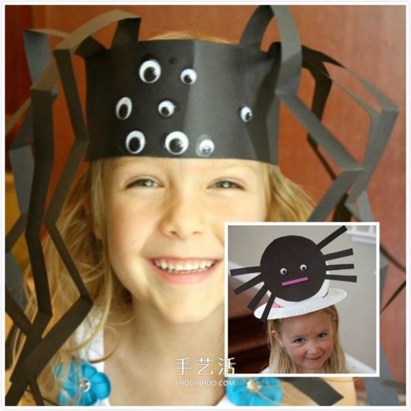 How to make Halloween hats for toddlers with illustrations of handmade Halloween hats