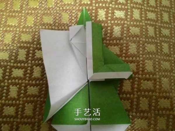 Santa Claus Origami Steps Illustrated How to Fold Paper Santa Claus