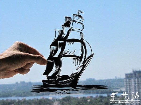 Creative paper-cut works by Ukrainian artists