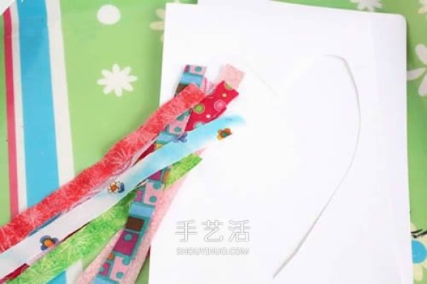 How to make beautiful love cards with colored tape paper