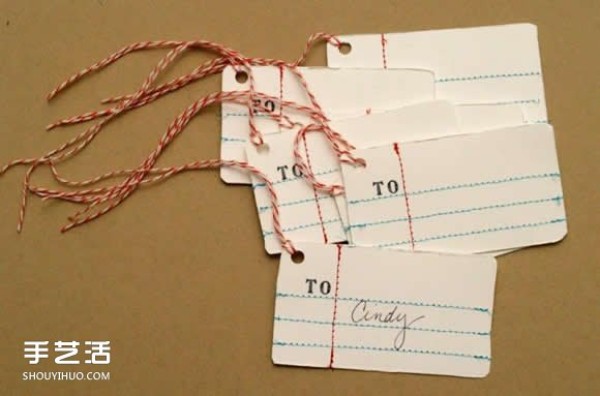 How to make gift wrapping labels, simple gift label DIY tutorial