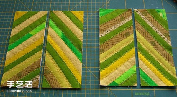 Beautiful patchwork leaf coaster DIY patchwork leaf pattern coaster