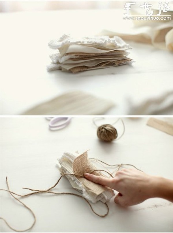 Tutorial on fabric DIY plain zakka flowers