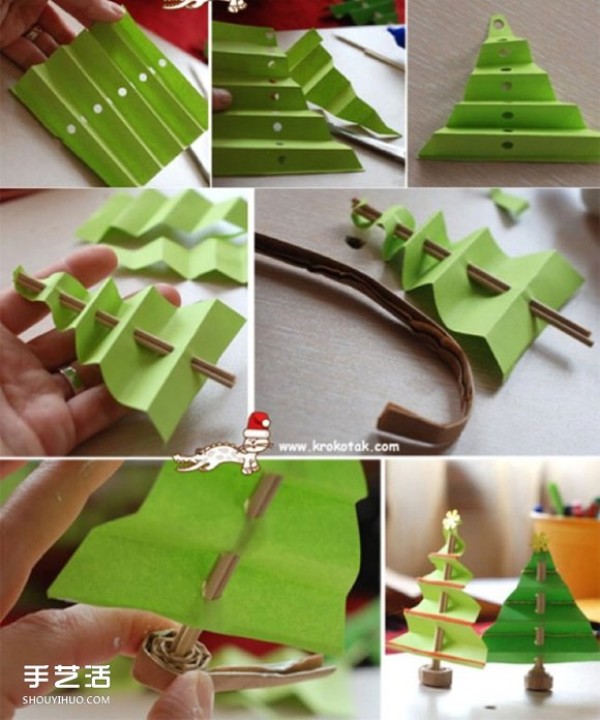 Christmas tree DIY handmade tutorial How to make a Christmas tree for children