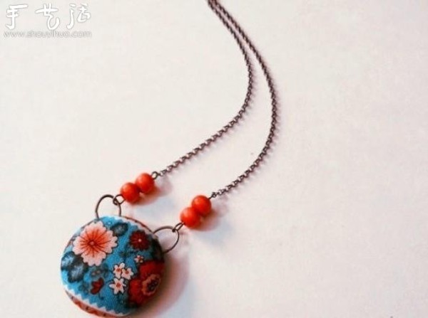 DIY Retro Fabric Necklace Retro Fabric Necklace