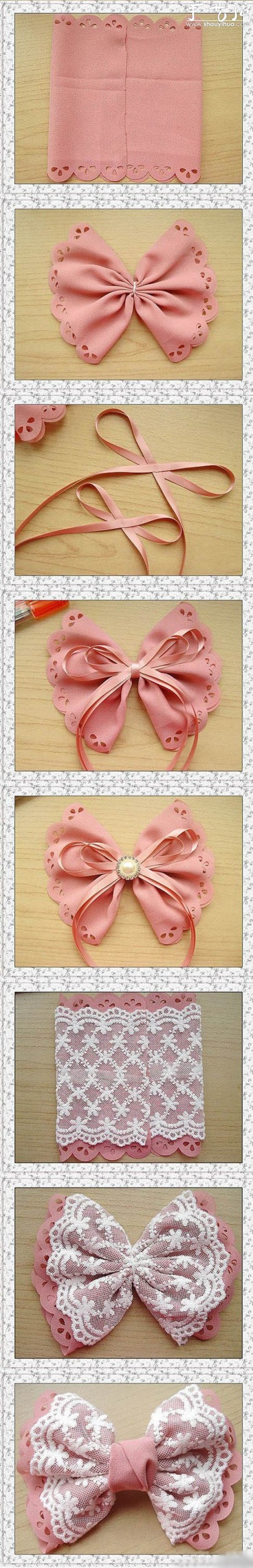 Handmade tutorial for decorative bows