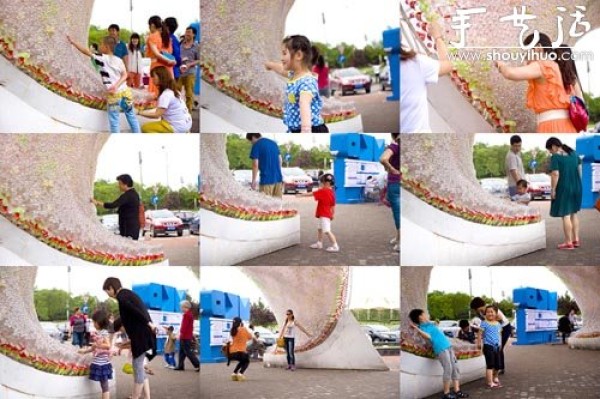 17,000 DIY logo patterns made from plastic Coke bottles