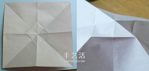 Handmade origami bow step by step chart and simple bow folding method