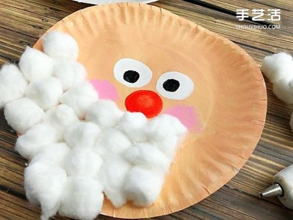 How to make a Paper Plate Santa Claus for children to make a handmade Santa Claus