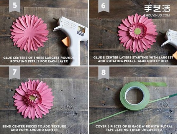 How to make chrysanthemums by hand, paper-cut chrysanthemums with detailed steps