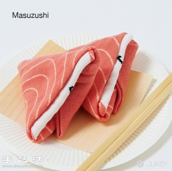 Creative sashimi sushi socks invented by Japanese people