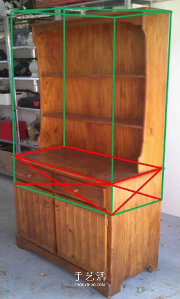 The process of transforming an old bookcase into a bird cabinet and the method of making a homemade wooden bird cabinet