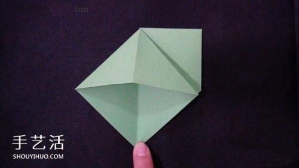 How to make origami snails for children, simple snail folding illustrations