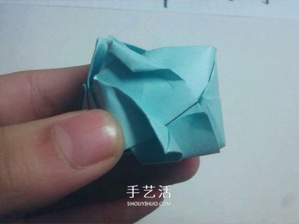 Teach you folding step by step! Detailed illustration of Kawasaki rose origami process