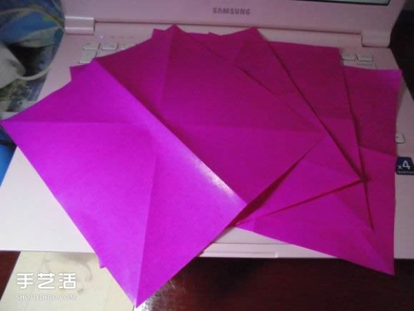 Die Lianhua Love Origami Illustration of Creative Love Origami Step by Step