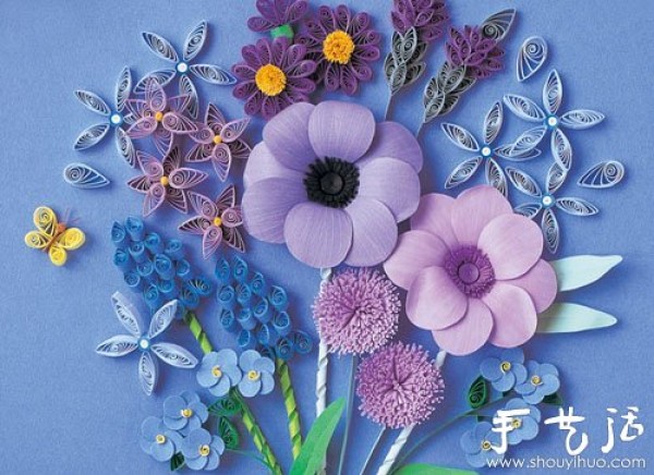 Appreciation of fresh and refined paper quilling (rolled paper) works