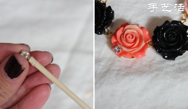 DIY Handmade Method of Youthful Vitality Peony Necklace