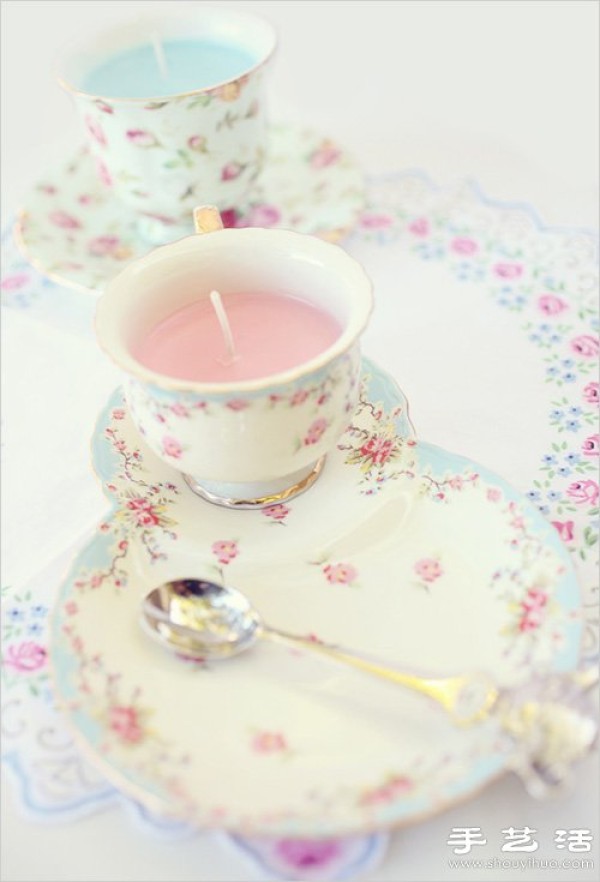 Handmade DIY Beautiful Teacup Candle Illustrated Tutorial