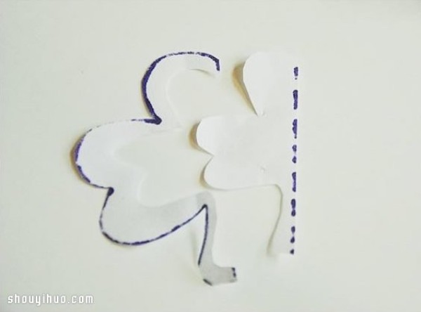 Cute little fresh clover hairpin fabric art handmade tutorial