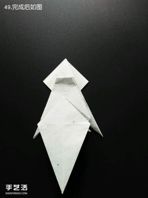 Super complex origami shark illustration, detailed steps for folding a three-dimensional shark