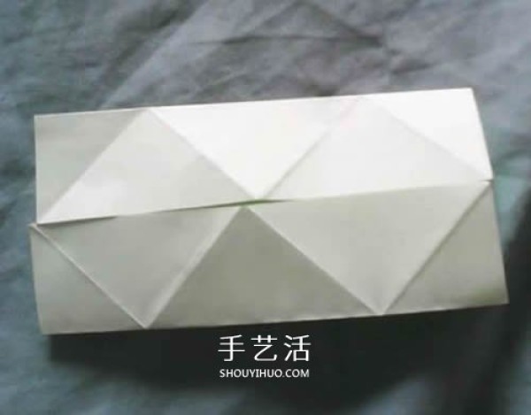 Illustration of the folding method of handmade paper fireworks, step-by-step diagram of the method of origami fireworks