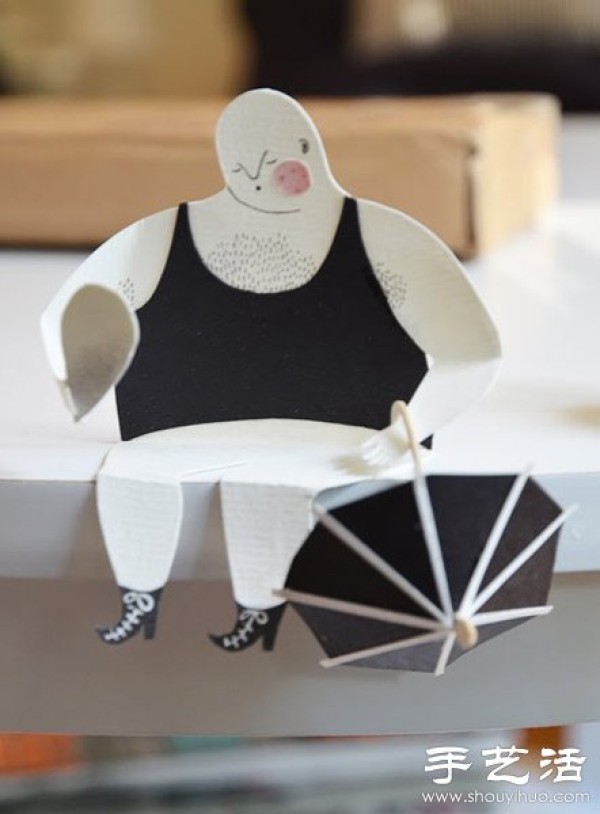 Interesting Paper Sculpture - A humorous and blessed little paper man