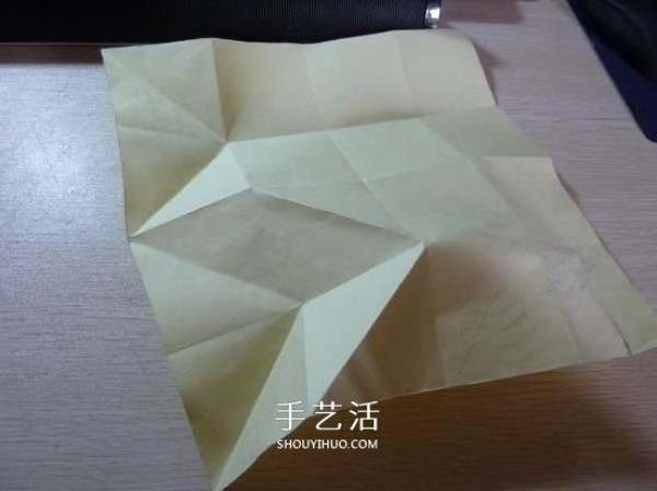 Creative paper lampshade origami method and beautiful lampshade folding diagram and diagram