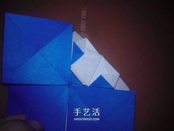 How to fold a flat crab with a diagram that looks like a small crab origami