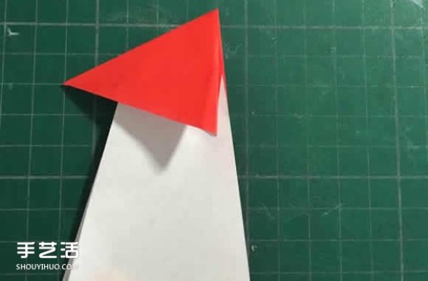 Three-dimensional big rooster origami diagram, step-by-step diagram of origami rooster