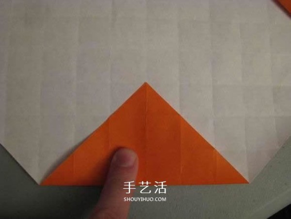 Origami illustration of three-dimensional jack-o