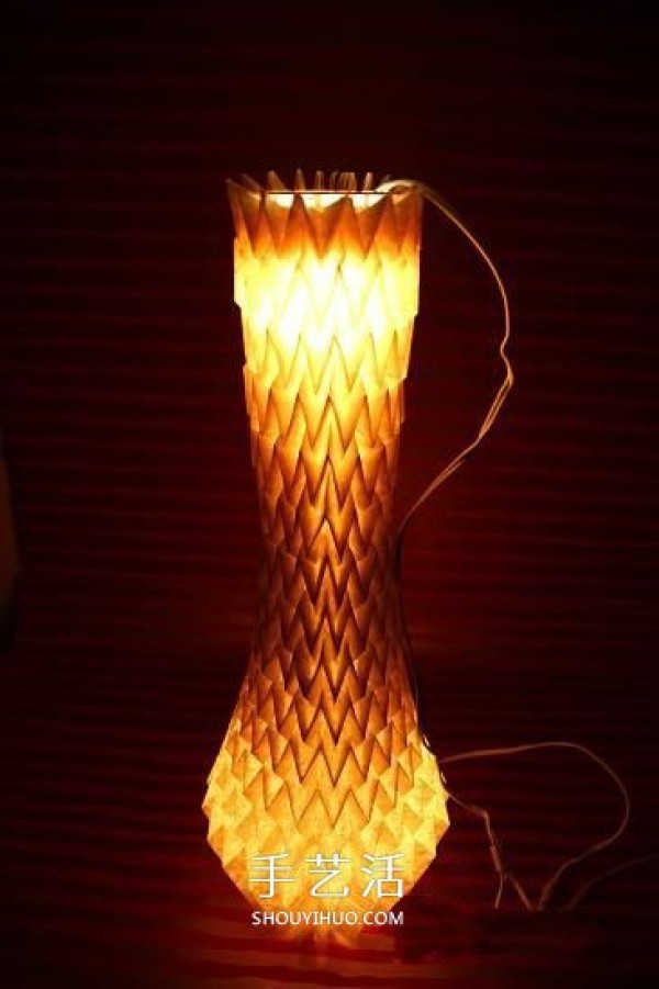 Creative paper lampshade origami method and beautiful lampshade folding diagram and diagram