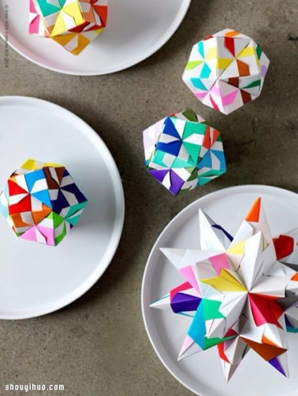 Appreciation of the beautiful handmade origami flower balls (2)