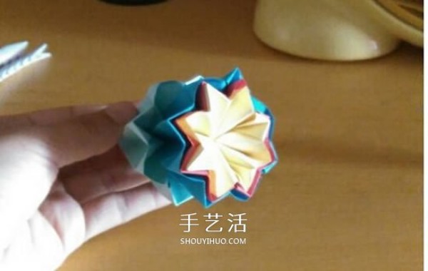 How to fold beautiful paper flowers, origami eight-pointed star flower with illustrations