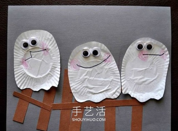 A simple and cute hand-making tutorial for three ghost cards