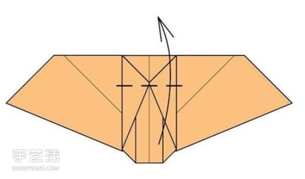 Illustration of the folding method of the origami sofa chair and the folding steps of the handmade sofa chair