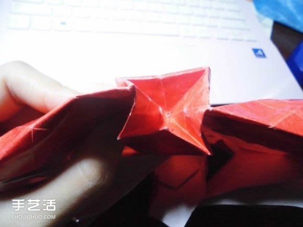 Kissing Fish Love Origami Illustration of the Super Complex Heart Folding Process