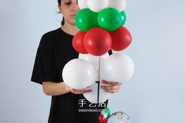 How to make a Christmas tree with balloons and make a homemade Christmas tree with balloons