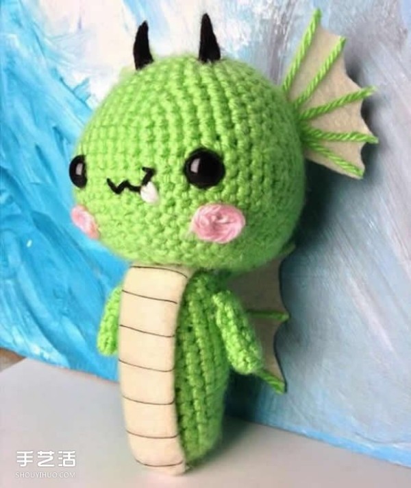 Knitting to make cute little dragons with crochet DIY