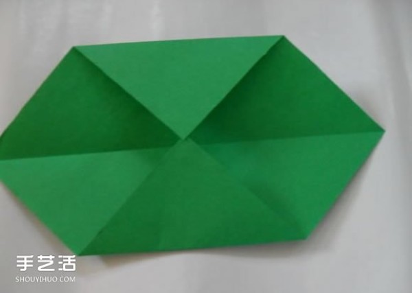 How to make an origami cube by hand, illustration of the folding method of the cube