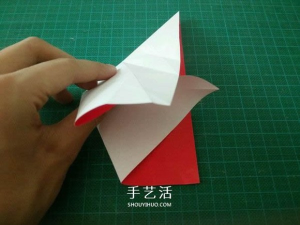 Illustrated tutorial on how to fold the Christmas crane How to fold the Christmas crane