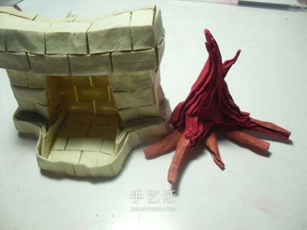 How to make origami for a bonfire, illustrated tutorial on how to make origami flames