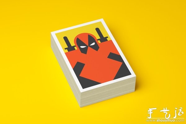 A series of portrait postcards representing popular culture