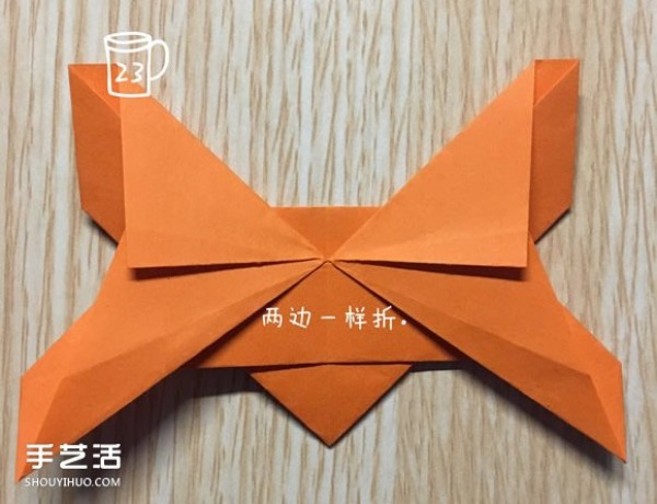 Handmade butterfly origami step by step illustration of the detailed process of folding a butterfly