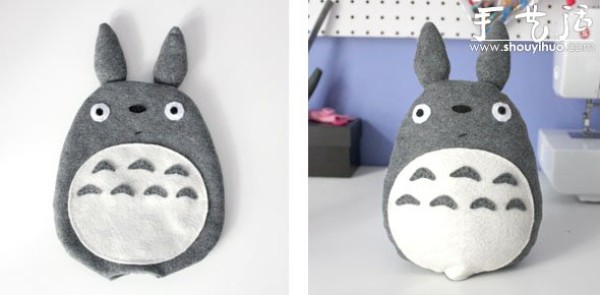 Tutorial on handmade DIY Totoro plush doll