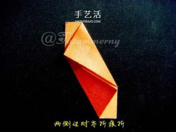 How to fold a hollow three-dimensional five-pointed star origami five-cornered three-dimensional star