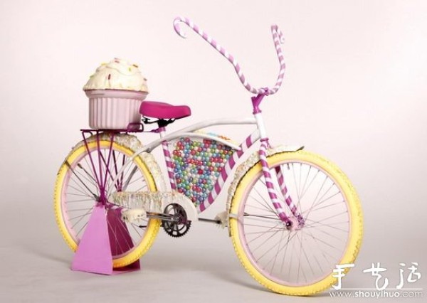 Candy and cake DIY bicycle