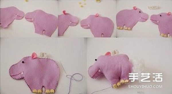 Simple fabric crafts: Illustrations of how to make cute animals