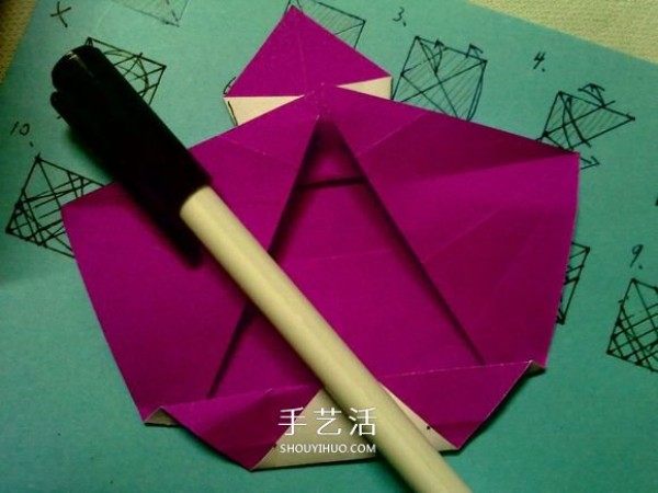 Mengshen Origami Tutorial Illustrated Steps of Folding the Cute Three-dimensional Damax